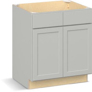 RELIABILT Parkstone II Sink Base, Light Gray, 30" W, 2 Doors, Fully Assembled - 649994 | Lowe's Pro Supply